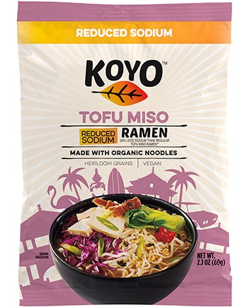 Koyo Tofu Miso Reduced Sodium 2.1 oz / 60 g reference package