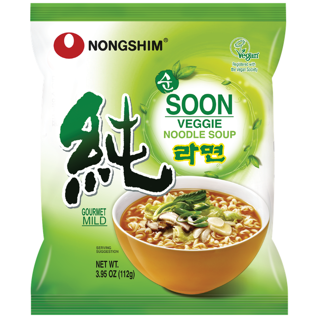 Nongshim Soon Veggie Noodle Soup manufacturer reference packaging