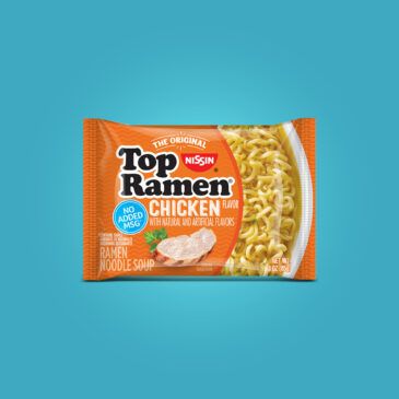 Nissin Top Ramen Chicken manufacturer reference packaging