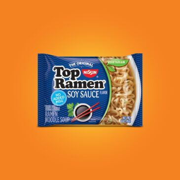 Nissin Top Ramen Soy Sauce manufacturer reference packaging